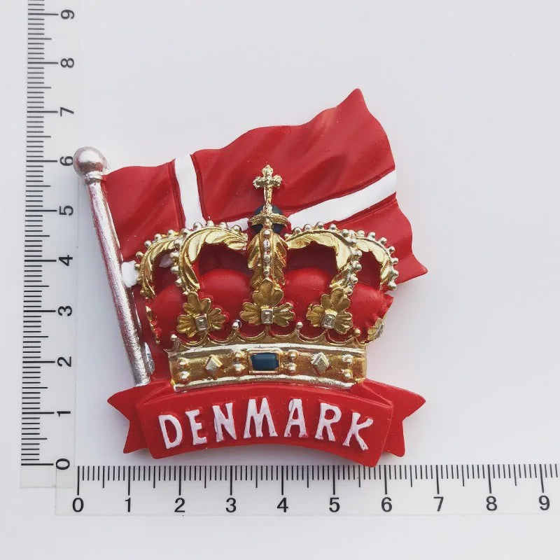 3D Koelkastmagneten Denemarken - Souvenir & Decoratie