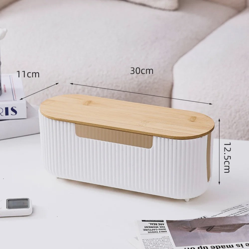 Stijlvolle Kabel Organizer Box met Deksel - Orde op Bureau en Werkplek