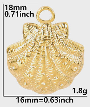 6x Goudkleurige Zee Dieren Bedeltjes Set - Schildpad, Schelp, Zeester - DIY Sieraden Maken