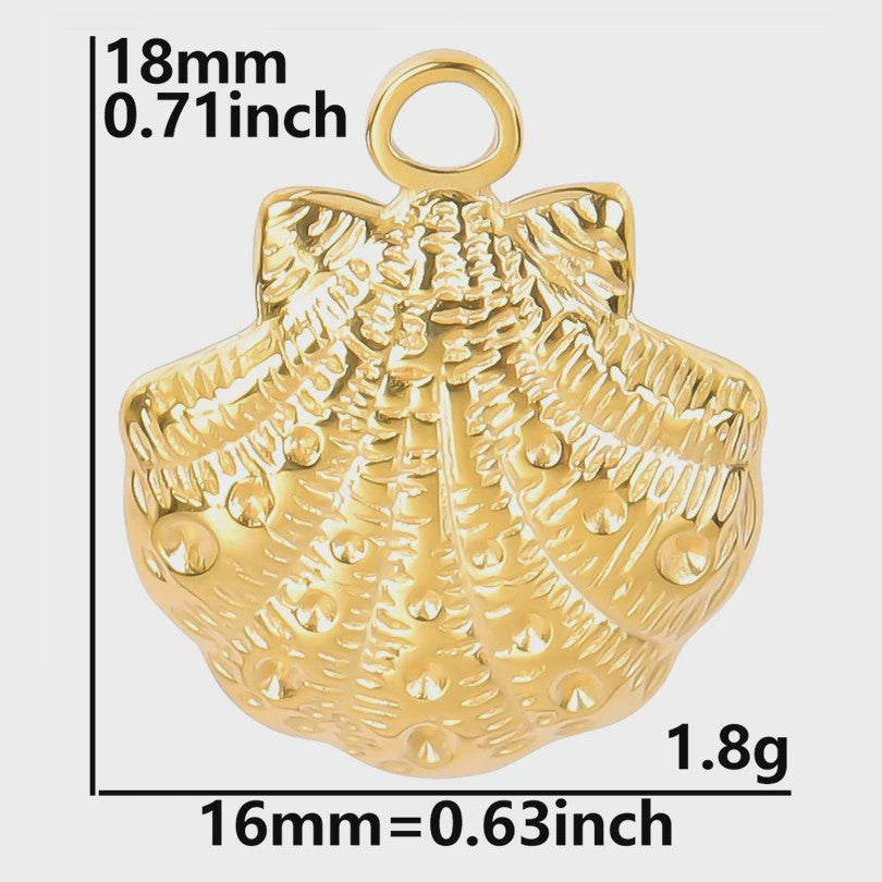 6x Goudkleurige Zee Dieren Bedeltjes Set - Schildpad, Schelp, Zeester - DIY Sieraden Maken