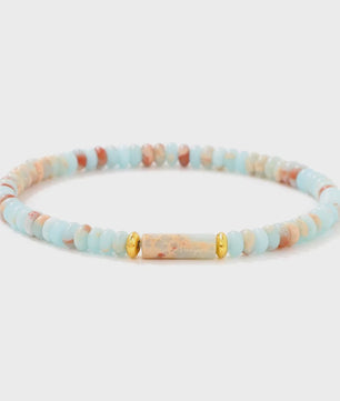 Natuurstenen Kralen Armbanden - Picasso Jasper & Zee Sediment Turquoise