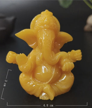 Ganesha Beeldje Bronskleurig - Hindoeïstische God Sculptuur voor Huis & Kantoor Decoratie