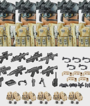Bouwstenen Militaire Special Forces Commando Figuren met Wapens