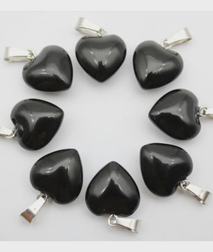 30x Natuursteen Hart Hangers (Amethist/Kwarts/Agaat) - DIY Sieraden Maken
