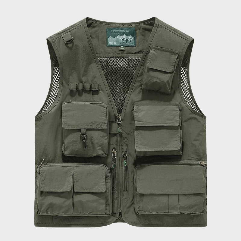 Herfst/Winter Heren Outdoor Werkkleding Vest met Mesh - Ademend & Veel Zakken