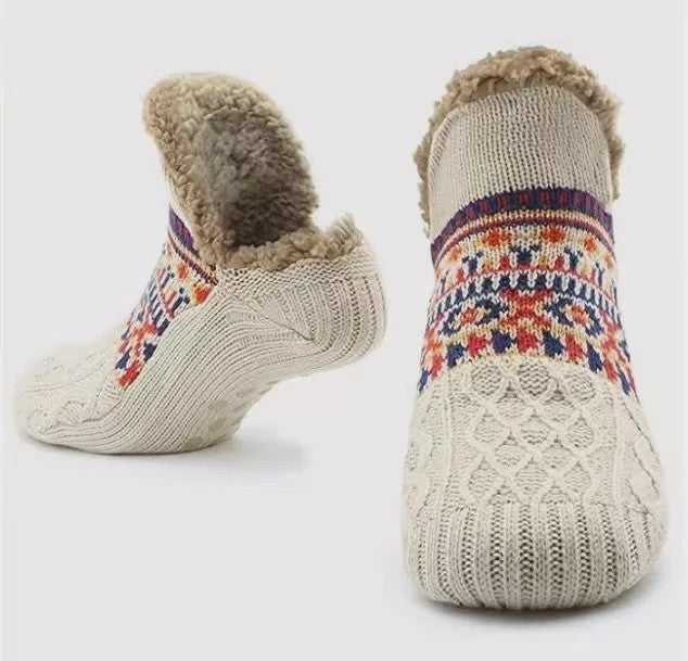 Super Warme Unisex Huissokken met Pluche Voering - Antislip & Comfortabel voor Winter