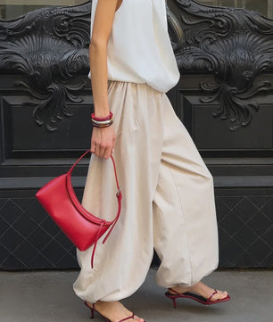 Dames Lantaarnbroek van 100% Katoen - Losse Pasvorm, Street Style