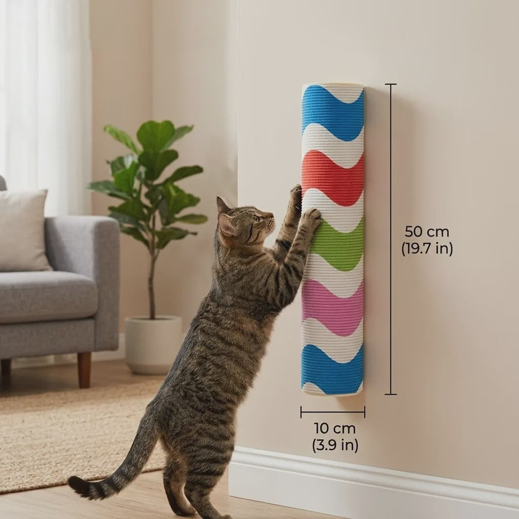 Krabpaal voor Katten met Hoge Kleefkracht - Beschermt Meubels & Biedt Speelplezier