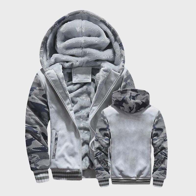 Warme Heren Winterjas met Fleece Voering en Capuchon - Casual Sportief Buitenjack