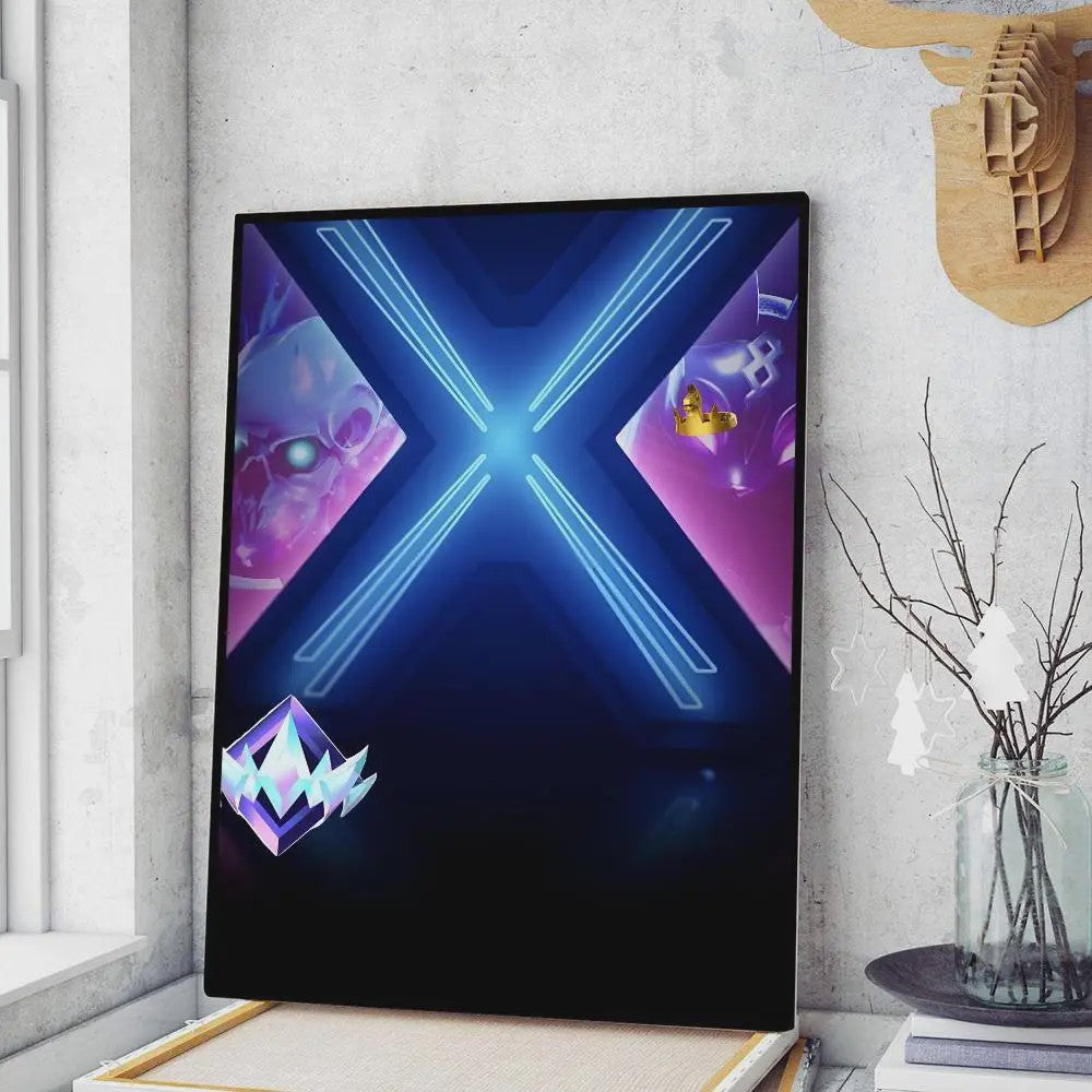 Fortnite Game Poster Canvas Print - Anime Stijl Wanddecoratie