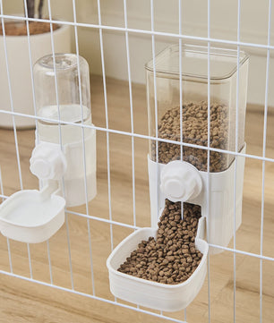 Automatische Dierenvoeder en Waterdispenser voor Kooi - Ideaal voor Hond, Kat, Konijn