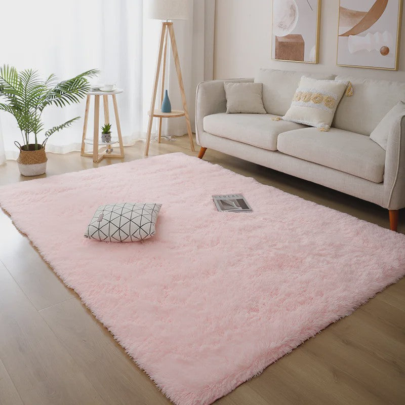 Luxe Witte Pluizige Vloerkleed - Zacht & Antislip voor Woonkamer & Slaapkamer