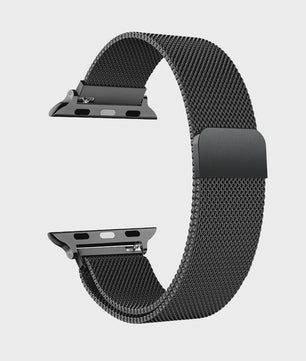 Milanese Band voor Apple Watch Ultra 2/3 49mm & Series 1-11 (38-45mm) - Roestvrij Staal, Magnetische Sluiting