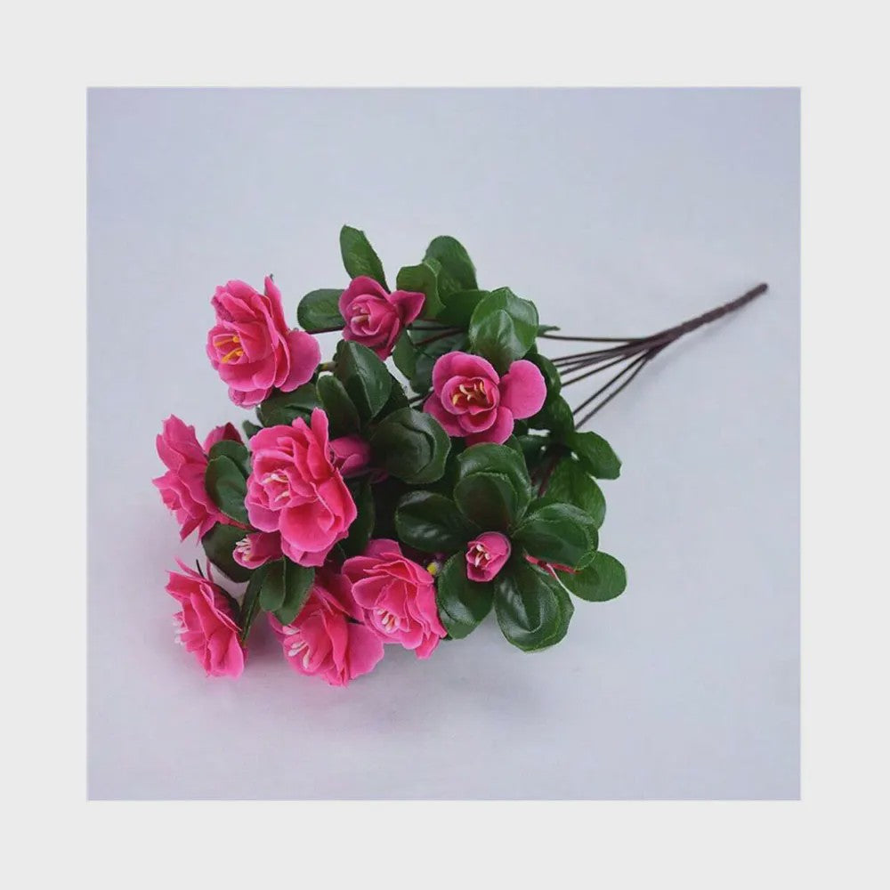 Kunst Azalea Struik Rood - UV-bestendig, Decoratieve Nepbloemen voor Buiten en Binnen