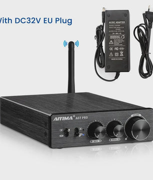 AIYIMA A07 PRO Bluetooth 5.2 Versterker TPA3255 - 2x 300W Stereo Digitale Audio Versterker met RCA & APT-X HD