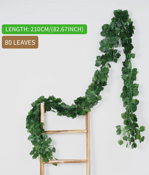 Kunstige Klimop Slang 2.1M - Groene Nep Plant voor Decoratie, Bruiloft & Feest