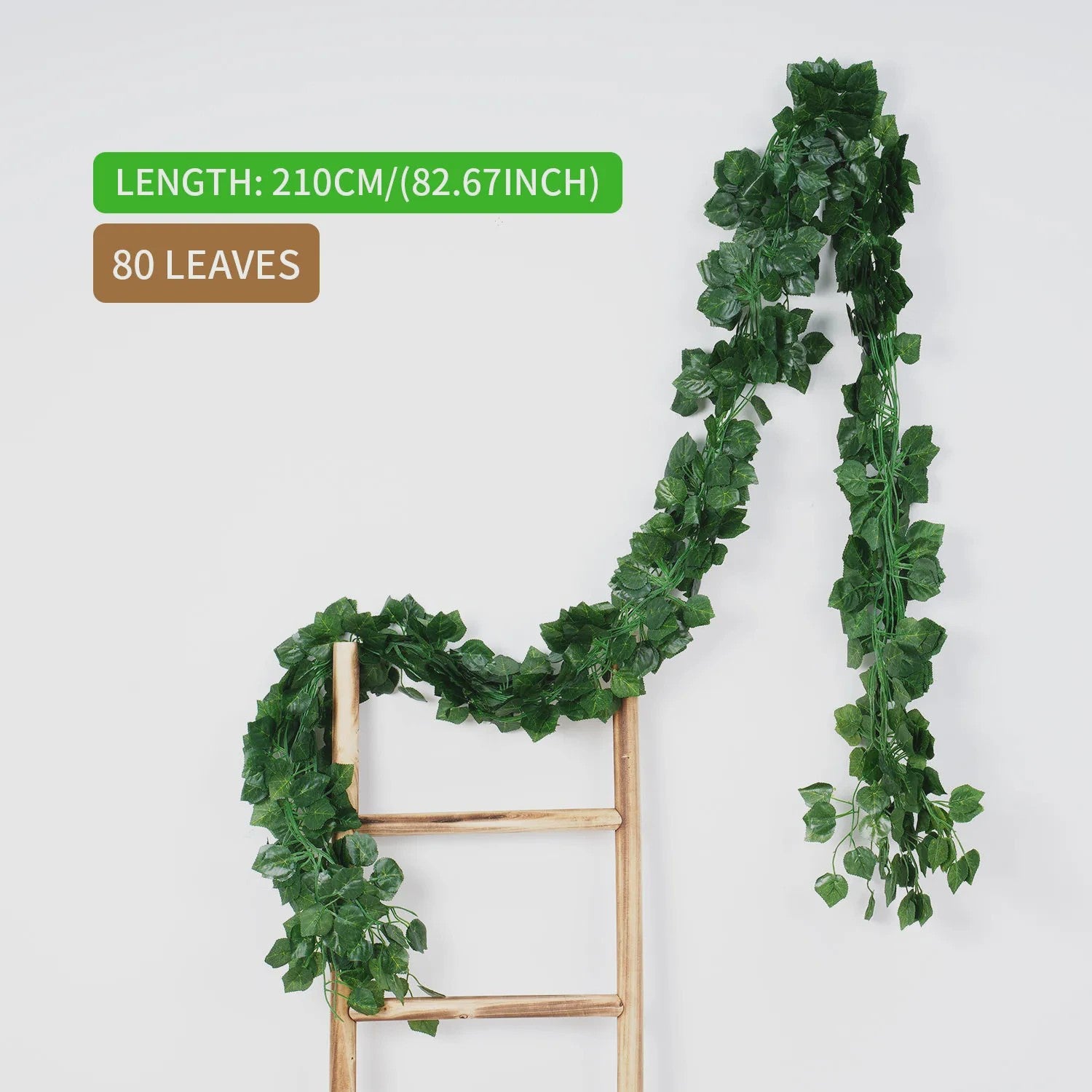 Kunstige Klimop Slang 2.1M - Groene Nep Plant voor Decoratie, Bruiloft & Feest