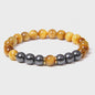 Handgemaakte Tijgeroog & Hematiet Kralen Armband - Energie & Meditatie Sieraden