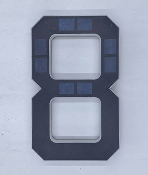 Moderne LED Huisnummer Verlichting op Zonne-energie - Waterdicht & Automatisch