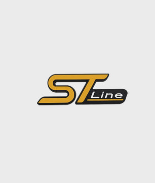 3D Metalen ST Line Grille Embleem Badge Chrome Sticker voor Ford