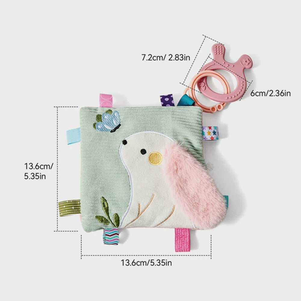 Montessori Stoffen Tissue Box Speelgoed - Educatief Sensorisch Speelgoed voor Baby's met Vinger Oefening