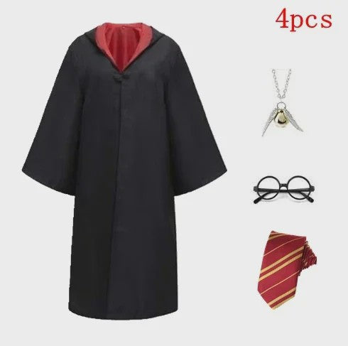 Harry Potter Cosplay Kostuum Set - Volwassenen & Kinderen - Gryffindor & Slytherin
