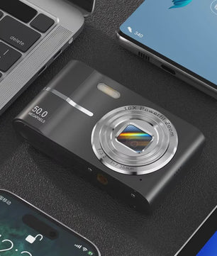 50MP Digitale Camera met 16x Zoom & 4K Video - Ideaal voor Studenten & Outdoor Avonturen