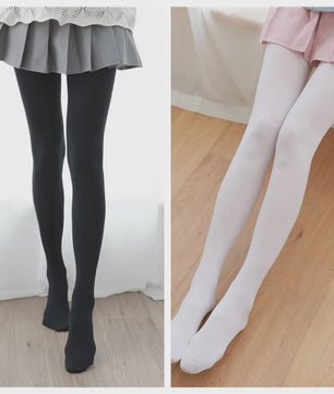 120D Lolita Stijl Dijhoge Nylon Kousen - Zoet & Sexy - Melkwit