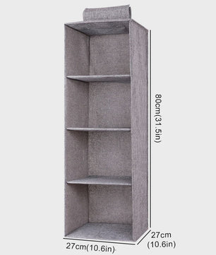 Hangende Garderobekast Organizer met Lades - Opvouwbare Kleding Opbergplanken