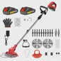 Krachtige 21V Accu Grastrimmer 15000RPM - Inklapbaar, met 5 Bladen & Makita 18V Batterij Compatibel - Snoerloze Bosmaaier & Onkruidtrimmer