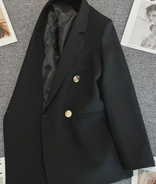 Dames Blazer Jas - Elegante Koreaanse Stijl - Dubbelzijdig Sluitend