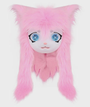 Furry Cosplay Masker Hoofddeksel - Kat & Konijn Stijl voor Kinderen & Feestjes