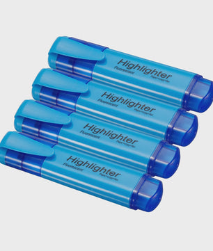 Set van 4 of 6 Fluorescerende Highlighters met Brede Stift - Ideaal voor Tekenen, Markeren en Kantoor