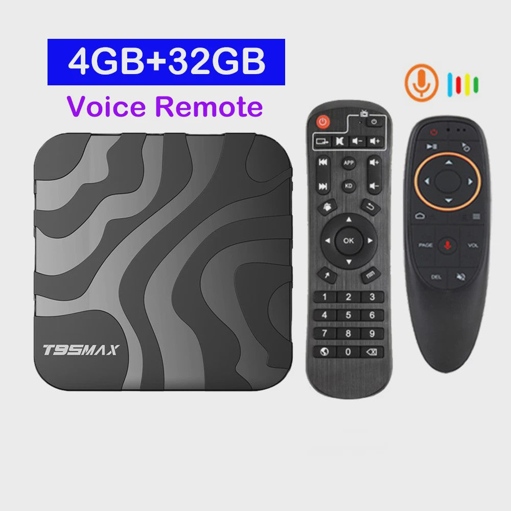 T95 Max Smart TV Box: 8K Ultra HD Streaming met Android 16, 8GB RAM, 128GB Opslag, Dual Band WiFi & Bluetooth 6.0