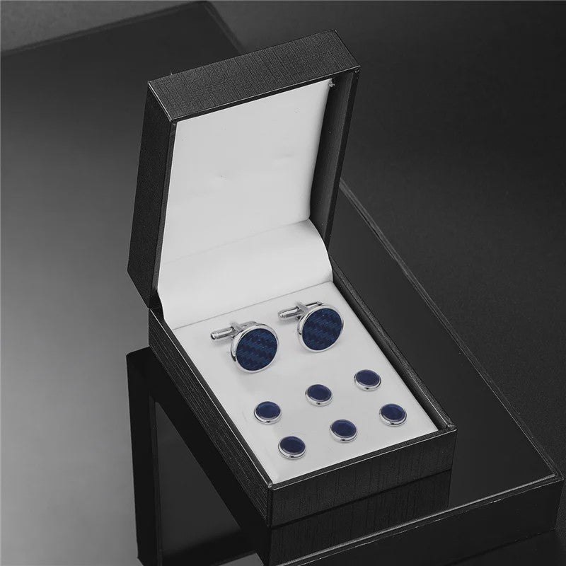 Set Manchetknopen en Tuxedo Studs voor Heren - Stijlvolle Accessoires voor Bruiloft en Feest