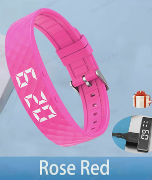 Trilwekker Armband Horloge - Stille Wekker voor Zware Slapers, Verstelbaar & Draagbaar