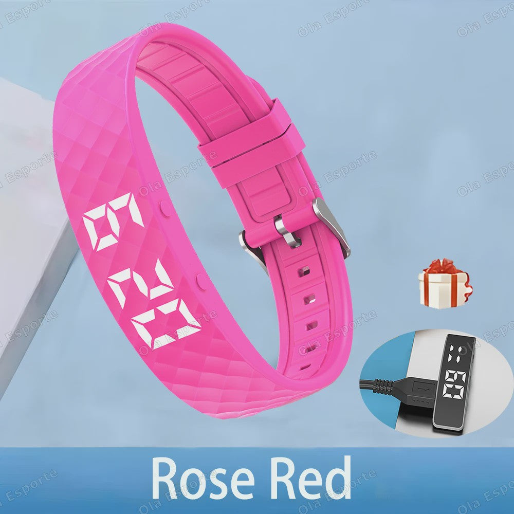 Trilwekker Armband Horloge - Stille Wekker voor Zware Slapers, Verstelbaar & Draagbaar