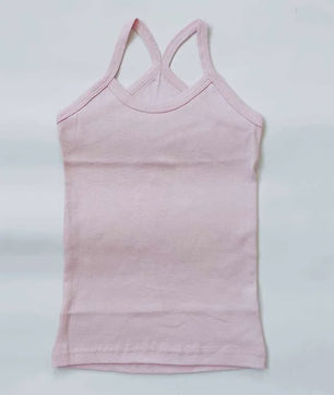 Zomers Katoenen Meisjes Hemdje Mouwloos Effen Kleur T-shirt Casual Kleding 2-12 Jaar