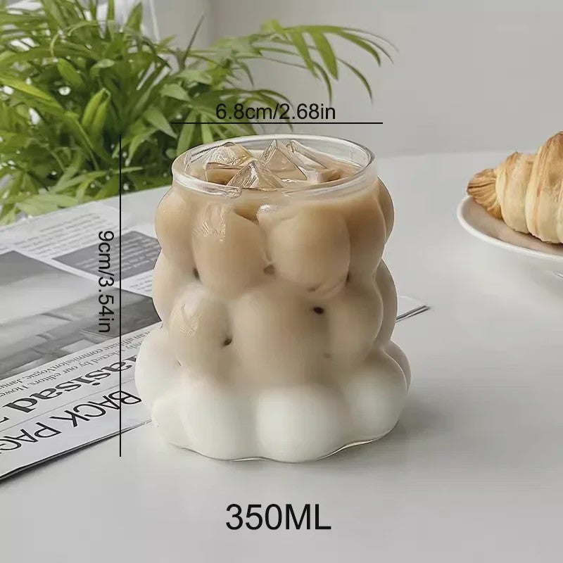 Creatieve Glazen Tumbler - Hittebestendig & Transparant voor Koffie, Sap, Cocktails