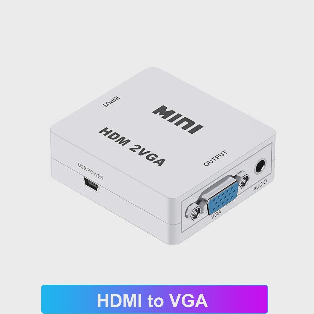 Universele HDMI AV RCA & VGA Converter Adapter | 1080p Ondersteuning