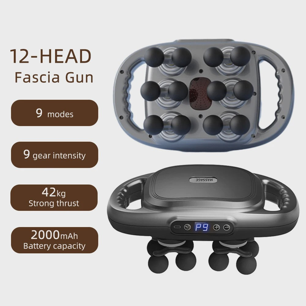 42-Kops Fascia Gun: Diepe Vibratiemassage voor Spierontspanning en Herstel