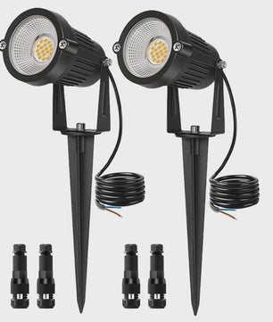 Waterdichte LED Tuinspot 7W Warm Wit met Grondspies - IP65 Buitenverlichting