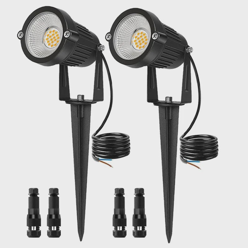 Waterdichte LED Tuinspot 7W Warm Wit met Grondspies - IP65 Buitenverlichting