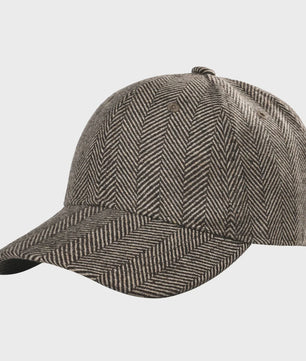 Herren Tweed Baseball Cap - Stijlvolle Wolmix Pet voor Heren
