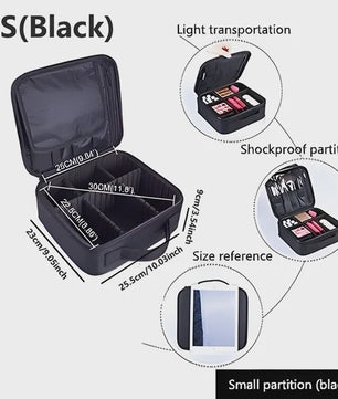 Professionele Make-up Koffer - Grote Capaciteit Reis Organizer voor Cosmetica & Beauty Tools