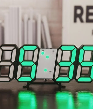 Moderne Digitale Wandklok met LED Display - Stijlvol en Functioneel voor Elk Interieur