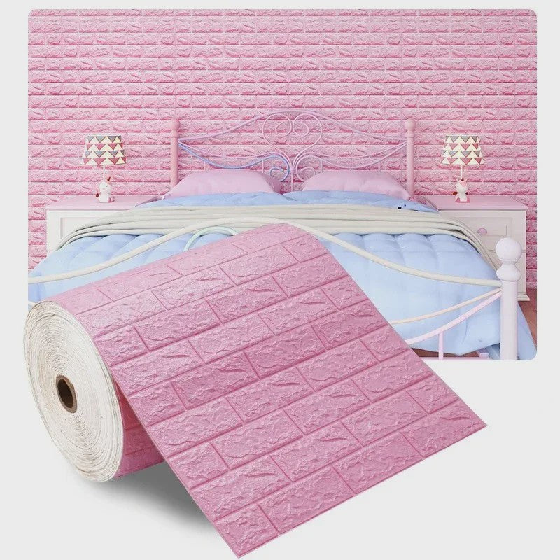 3D Baksteen Behang - Zelfklevend, Waterdicht & Makkelijk Aan te Brengen (70cm x 1m)