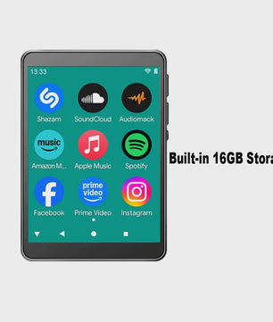 Famue PA03 Android MP3/MP4 Speler - 48GB, WiFi, Lossless Audio & App Downloads