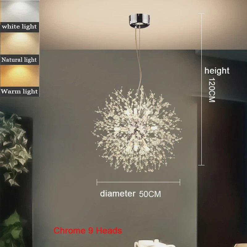 Moderne Bloemvormige LED Hanglamp - Sterrenhemel Effect voor Woonkamer & Eetkamer