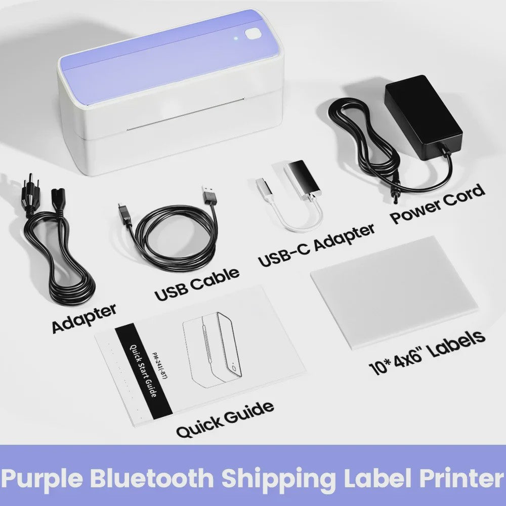 Phomemo PM-241BT Bluetooth Labelprinter - Draadloos Printen voor Verzending & Producten